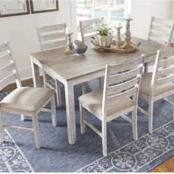 💥HUGE Ashley Furniture Blowout Sale!💥 Brand New Table W/ 6 Chairs! $50 Down Takes It Home Today! 