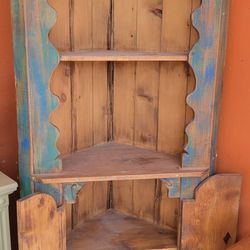 Beautiful Rustic Corner Shelf