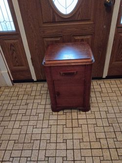 Solid wood nightstand 17x14x26 inches