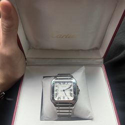 Cartier De Santos, 41mm, Box and Papers, inlcludng receipt