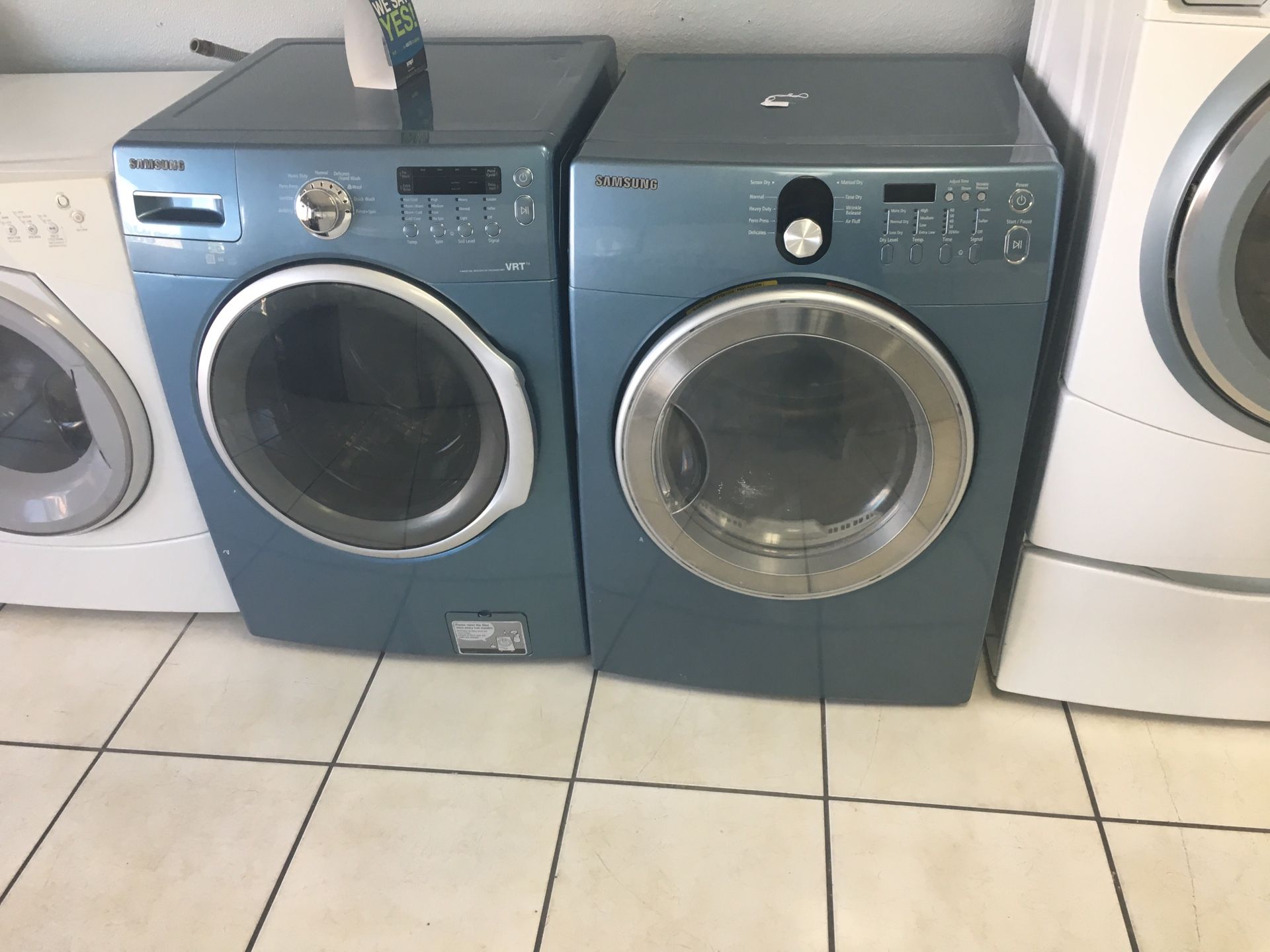 Samsung frontload washer and dryer