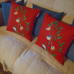 Bird Pillows $15 For Both  Of Them 