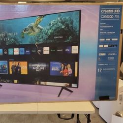 75 Tv $55 Down On Financing Free Delivery  6 Month Warranty.  75 Samsung Tv Smart 4k Hdtv 