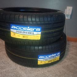 *NEW* 215/45 ZR16 ACCELERA ALL SEASON TIRES (2)