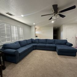 Blue X-Large Couch Sectional