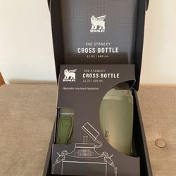 Stanley 23oz.Cross Bottle,Recycled Stainless Steel,Double-Wall Vacuum Insulation