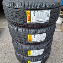 215 55 17 NEW TIRES PIRELLI P ZERO AS CAMRY ALTIMA ACCORD ACURA LEXUS KIA MALIBU IMPALA 