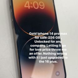 IPHONE 14 PRO MAX, GOLD, 256GB FACTORY UNLOCKED
