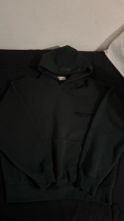 Black Essential Hoodie M