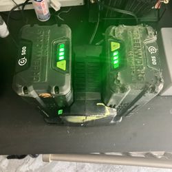 2 Greenworks commercial 82v 5AH batteries