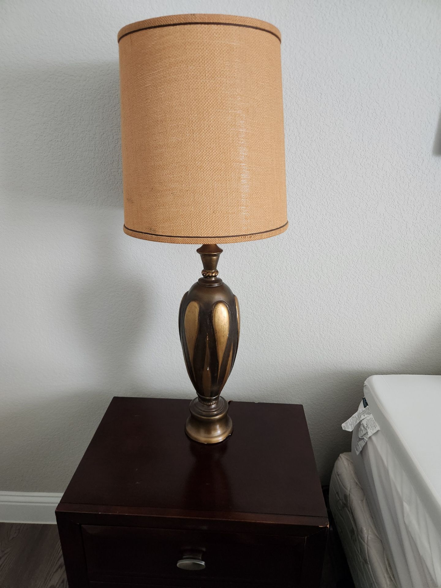 Tall antique lamp