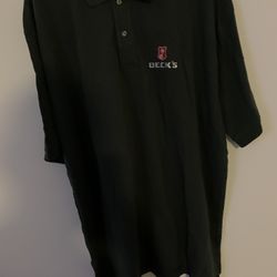  Golf shirt With Becks Embroidering Size Is Xxl