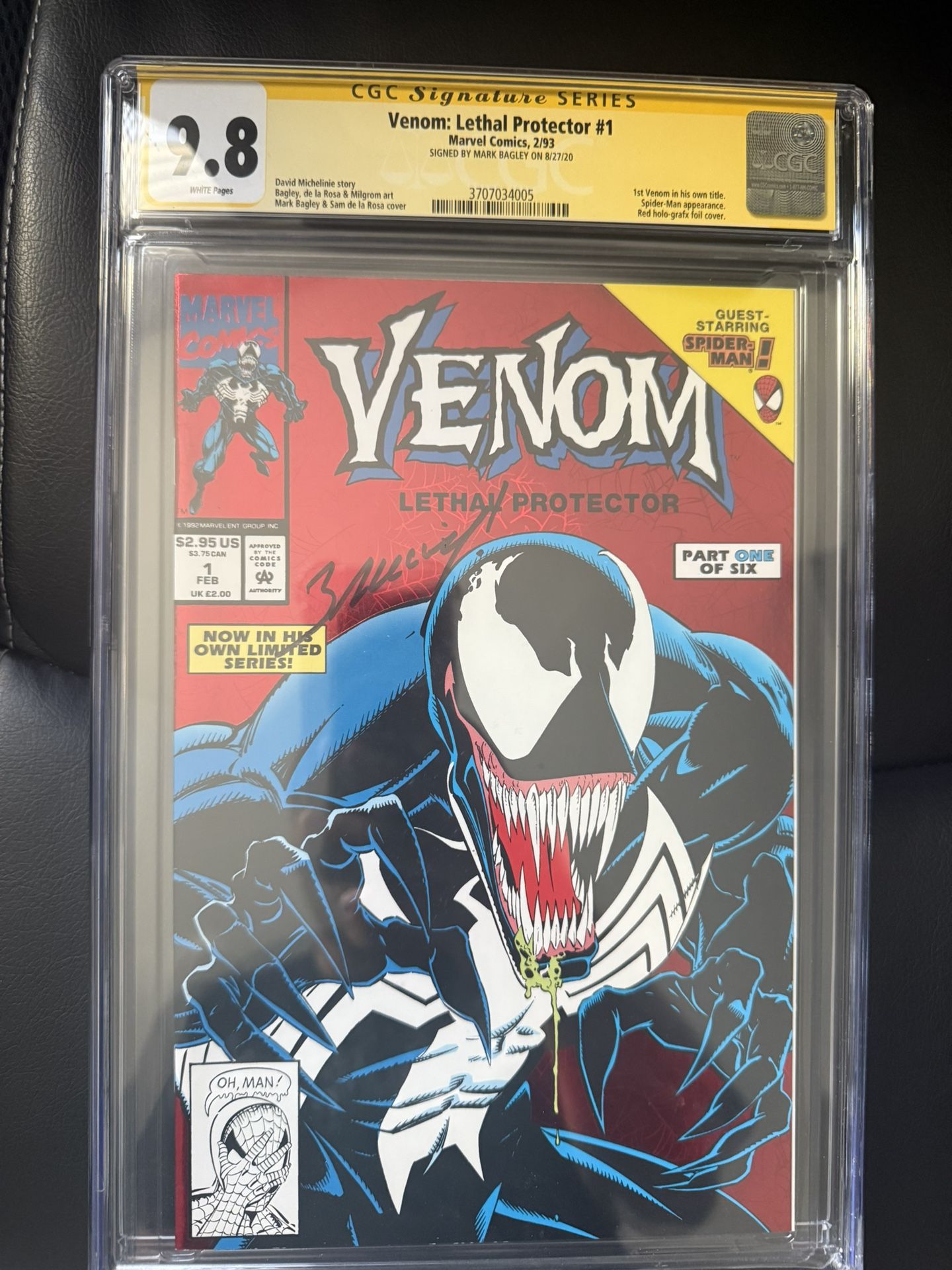 CGC Signed Comic Slabs Secret Wars 8 Venom Lethal Protector 1