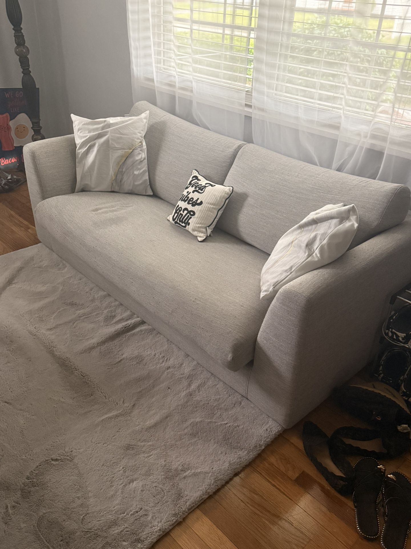 Light grey couch for sale