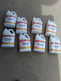 8 bottles ultra clean wood floor cleaner. $40