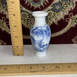 Vintage Miniature Japanese Porcelain Vase