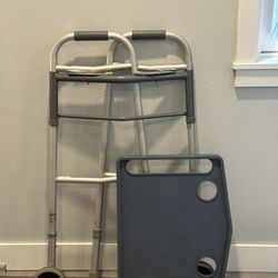 Foldable Walker With Tray