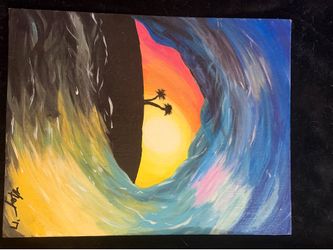 Art. Decor. Painting. Ocean wave.