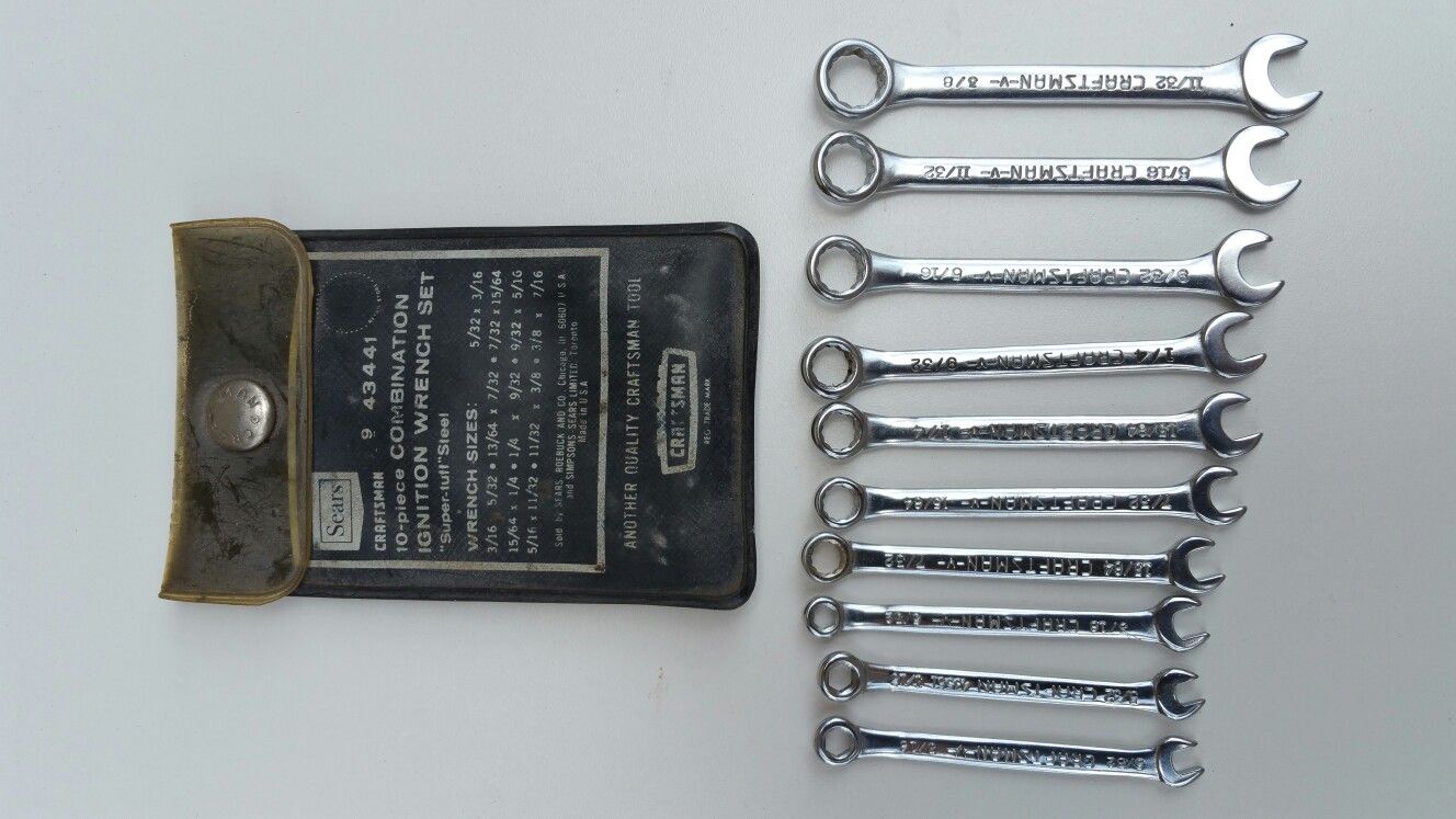 Craftsman SAE Ignition Wrench Set