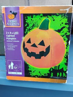 NEW Halloween Pumpkin 2ft 9in LED Airblown Inflatable