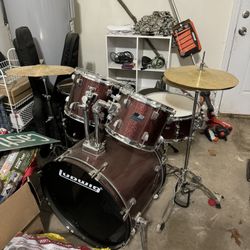 Ludwig Drum Set With New Heads
