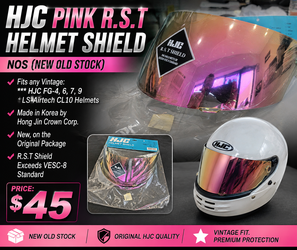 Vintage Helmet Pink Shield