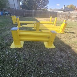 INDUSTRIAL SAFETY GUARDRAILS – YELLOW STEEL BARRIERS