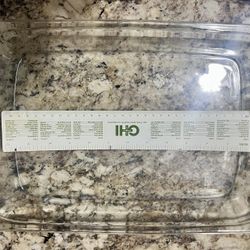 Pyrex Baking Pans. Pie Plates. Clear Glass. 