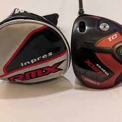 RH MINT MEN'S YAMAHA RMX INPRES  REMIX TUNING SYSTEM 01 DRIVER 9.5* (JAPAN MODEL) ADJUSTABLE LOFT MATRIX PROTO RED TIE OC DESIGN GRAPHITE SHAFT W/ DTG