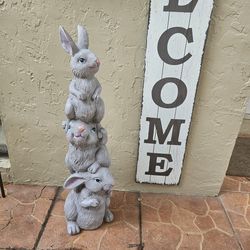 large rabbit sculpture for garden