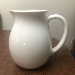 Classic White Pitcher
