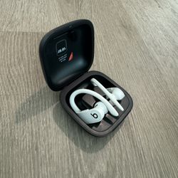 White Powerbeats Pro Headphones 