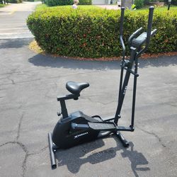 Elliptical Exercise Bike Trainer with Digital Monitor