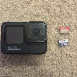 GoPro Hero9 Black + SD Cards (read description)