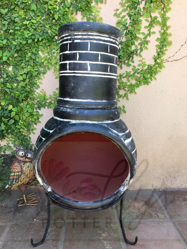 New Clay Chiminea Outdoor Fireplace