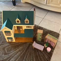 Casita Para Barbies Con Muebles