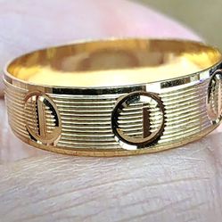 💕18k Screw Ring- Size 9