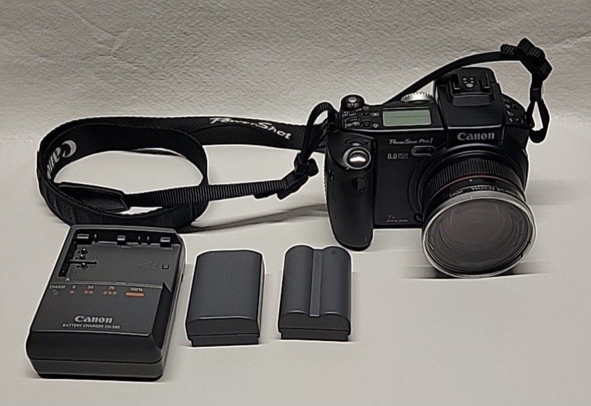 Canon PowerShot Pro1 8.0 Digital Camera With 2 Batteries & Charger