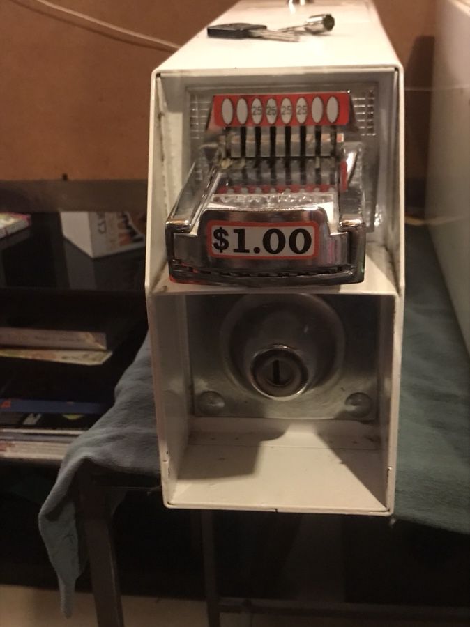 Coin operated equipment for washer/dryer.