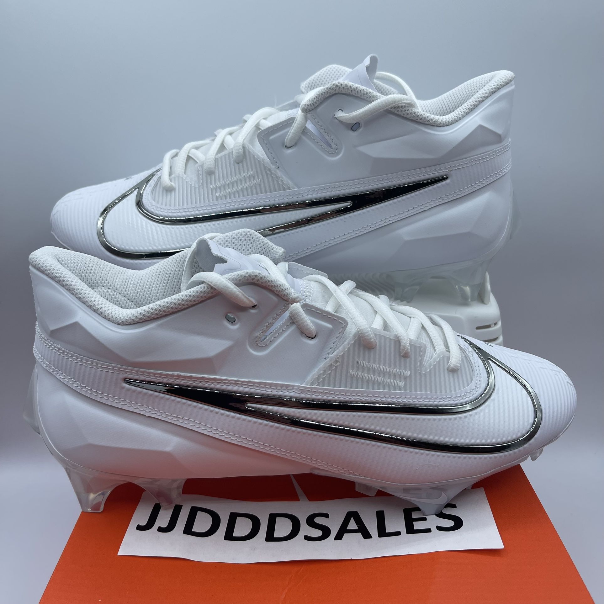 Nike Vapor Edge Elite 360 2 White Silver DA5457-100 Football Cleats Men’s Sizes