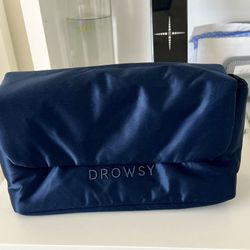 Midnight Blue Drowsy Silk Necessaire Bag