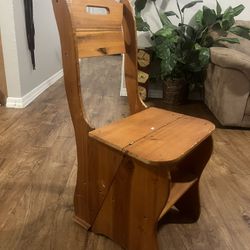 Adorable wooden Chair that turns into a Ladder