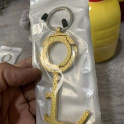 No Touch Tool Handheld Brass EDC Keychain