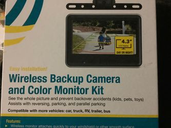 Wireless back up camera