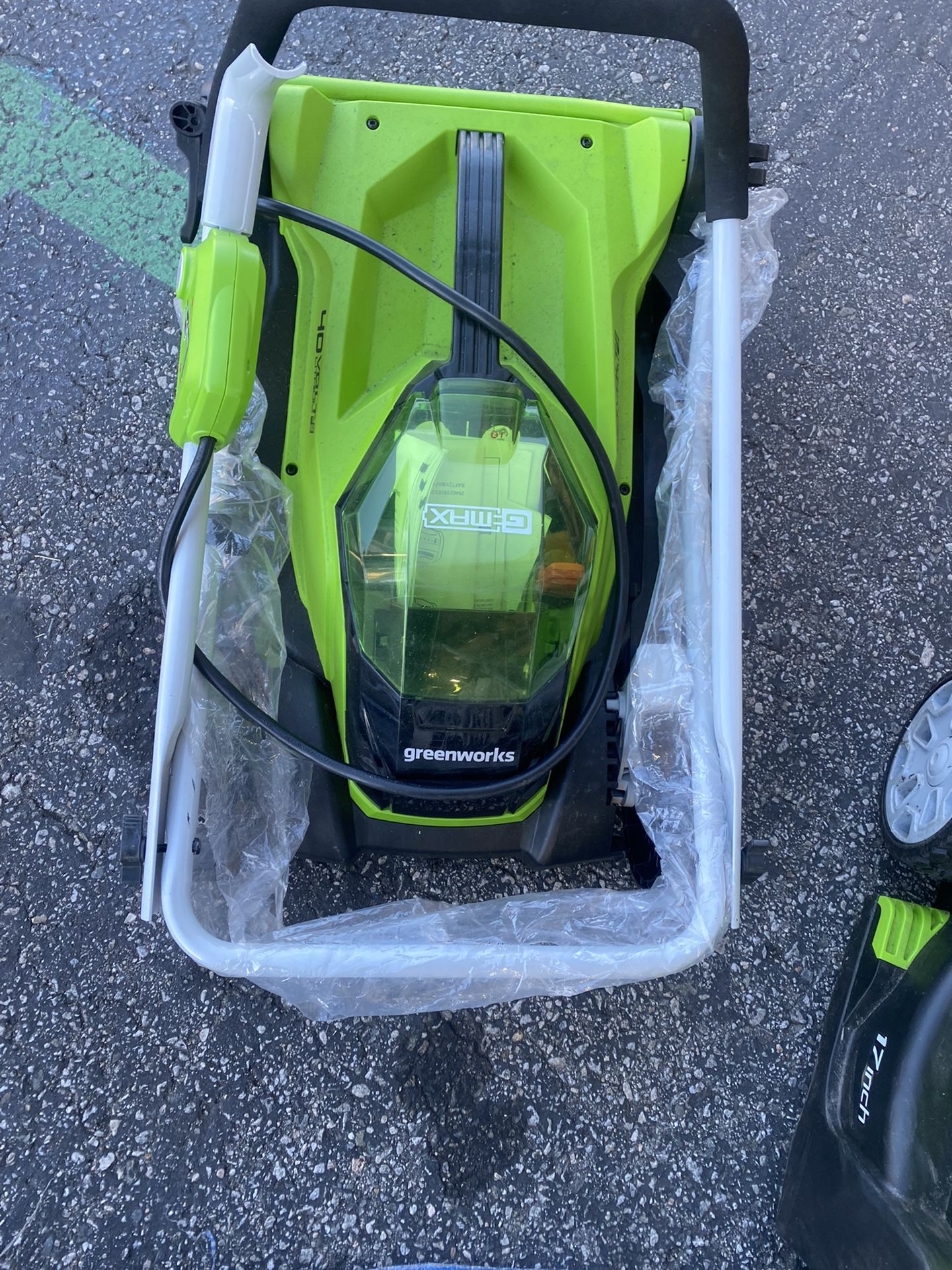 Green Works Lawnmower 14 Inch