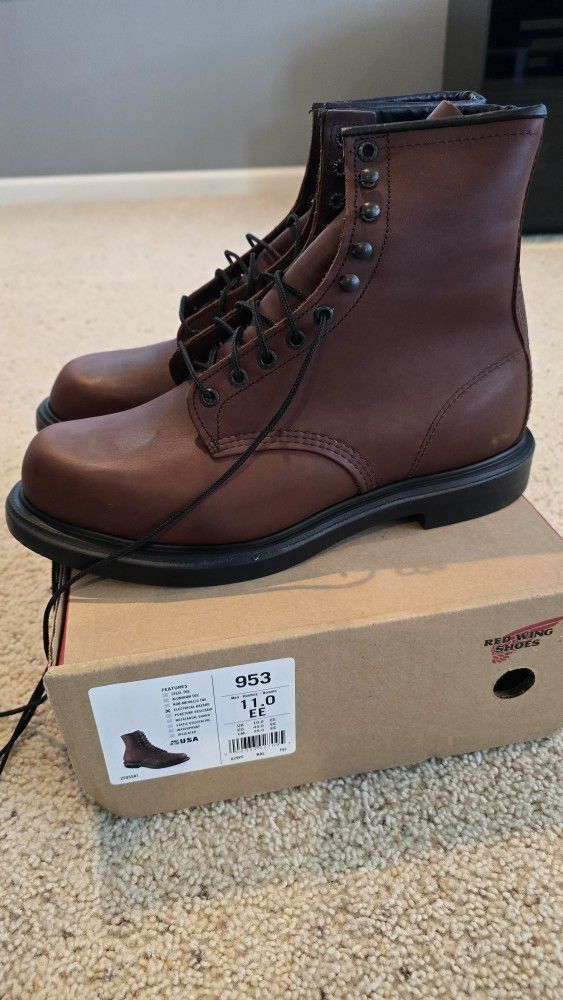 Red WING Supersole Boots