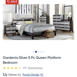 Bed Frame , Dresser And Night Stand 