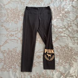 Victoria's Secret PINK Bling Active Cotton High Waist Full Length Legging XL