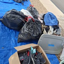 Getting Ride Clothing And Shoes $10 A Big Bag 