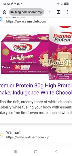 Premier. White choc Raspberry 15pk. Expires 2027